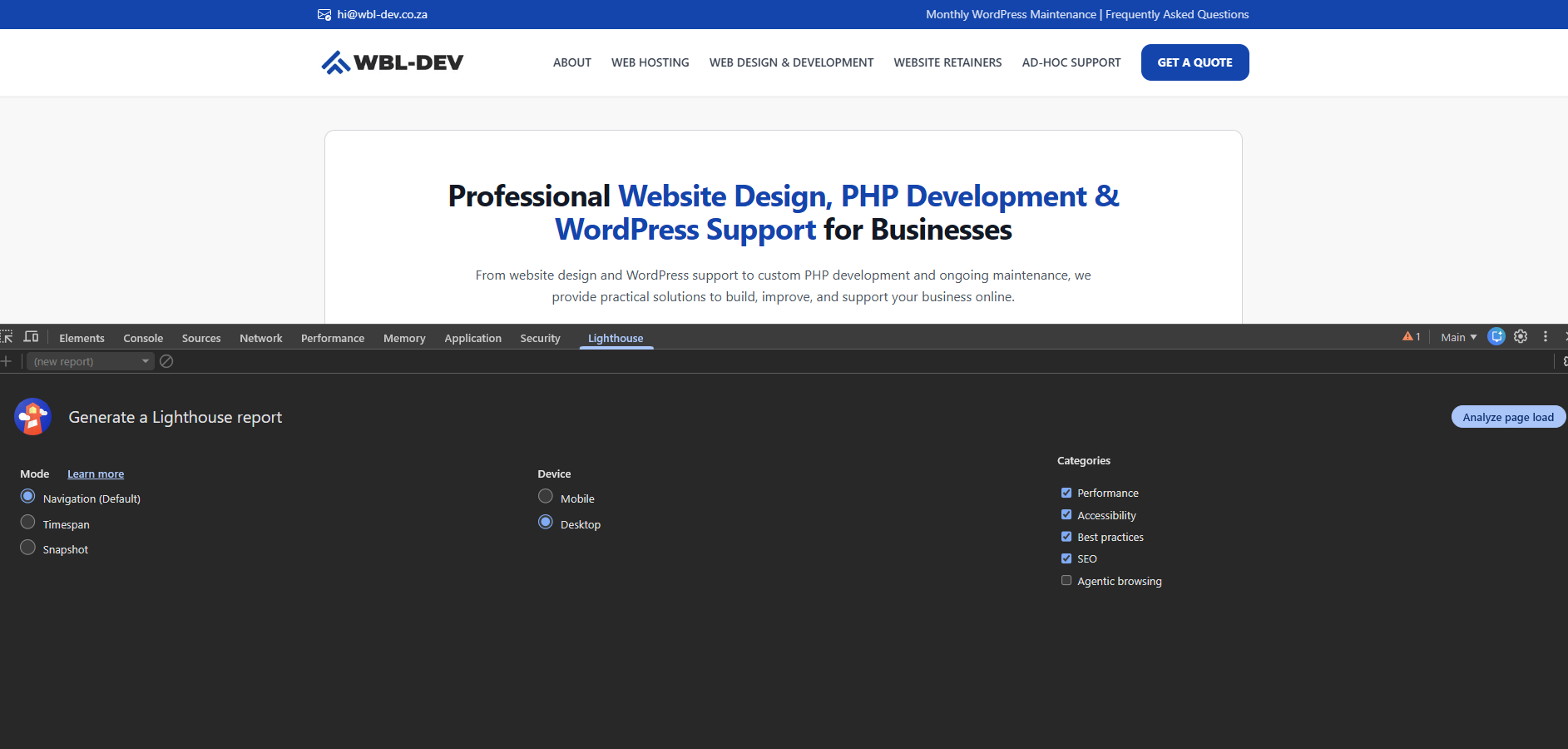 Google Lighthouse Score Optimization | Hire Developer